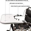 Wheelchair Tray Table, Detachable Wheelchair Lap Tray with Cup Holder, Wheelchair Accessories for Writing Reading and Eating Resting view 2