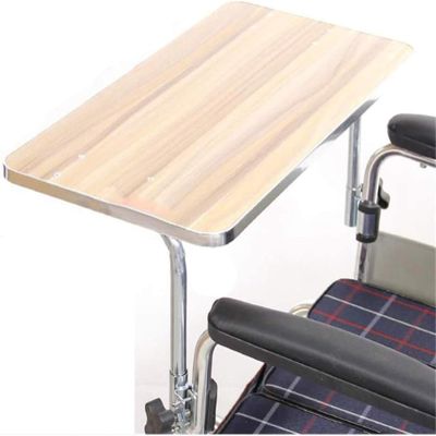 Wood Wheelchair Lap Tray,Wheelchair Table,Universal Trays Desk Fit for Manual Powered Or Electric Wheelchairs for Disabled Eating Rest