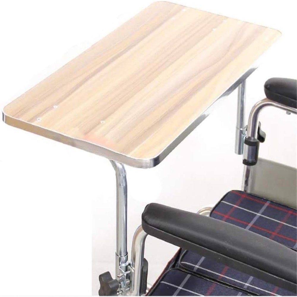 Wood Wheelchair Lap Tray,Wheelchair Table,Universal Trays Desk Fit for Manual Powered Or Electric Wheelchairs for Disabled Eating Rest