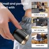 2 in 1 Capsule Mini Shaver for Men, Wireless Shaving Beard Nose Hair Trimmer, Washable Electric Shaver, Rechargeable Portable Razor (Black) view 3