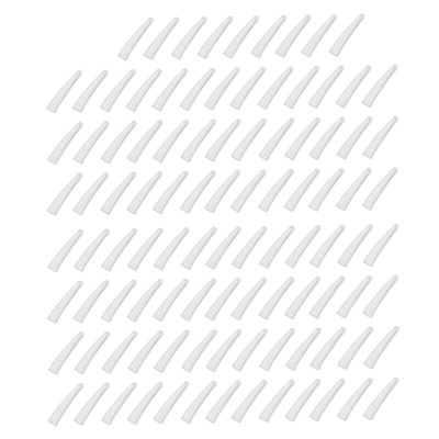 Angoily 200pcs Stainless Steel Tweezers Tip Covers Elbow Clip Silicone Protective Non-Skid Caps for Precision Beauty Care and Crafting Use