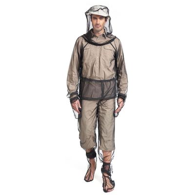Anti Mosquito Clothing Mosquito Suit Mosquito Protection 4PCS Translucent Breathable Mosquito Nets Adjustable Mosquito Suit Foldable Mosquito Protection for Camping Cycling Fishing Hiking L/XL