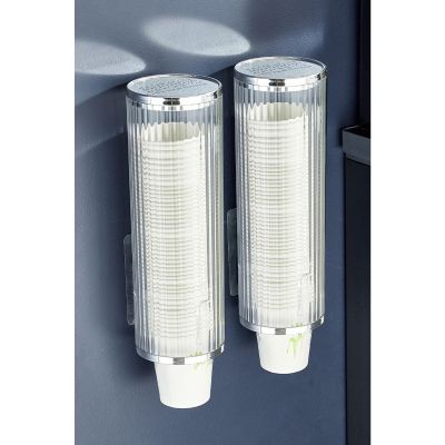 Glomora Wall - Mounted Paper Cup Dispenser: Plastic Automatic Cup Holder for Home, Hospital, Gym, Office - Efficient Cup Organizer