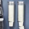 Glomora Wall - Mounted Paper Cup Dispenser: Plastic Automatic Cup Holder for Home, Hospital, Gym, Office - Efficient Cup Organizer view 2
