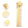 Angoily 2pcs Men Beard Comb Skull Design Pocket Hair Comb for Grooming Zinc Alloy Material Portable and Practical for Clean Beard Appearance view 3