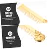 Angoily 2pcs Men Beard Comb Skull Design Pocket Hair Comb for Grooming Zinc Alloy Material Portable and Practical for Clean Beard Appearance view 4