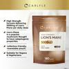 Lions Mane Supplement 5000mg | High Strength Lions Mane Supplement | from Fruit Body | 180 Vegan Tablets | Mushroom Extract | by Carlyle view 2