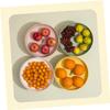 OUNONA Fruit Bowl Snack Stand Tiered Fruit Basket Kitchen Storage Containers Multifunctional Tray view 4