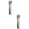 Angoily 2pcs Portable Skull Design Beard Comb Dual-sided Zinc Alloy Hairdressing Tool for Men Ergonomic Travel-friendly Irritation for Grooming and Styling Beards view 1
