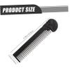 Angoily 3pcs Portable Beard Comb Hairdressing Comb Skull Design Household Mustache Decorative for Daily Use view 4