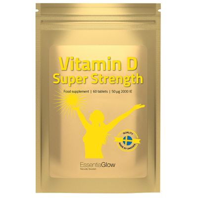 60 Vegan Vitamin D Tablets | 2,000 iu per Serving | High Strength Vitamin D3 | Immune System Support | (2 Months' Supply)