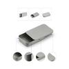 2Pcs Dental Floss Portable Case, Metal Rectangular Sliding Floss box Small Tins with Lids for Travel, Portable Travel Floss Box, Convenient Dental Floss Dispenser 3.15 x 1.96 x 0.54 IN (Silver) view 3