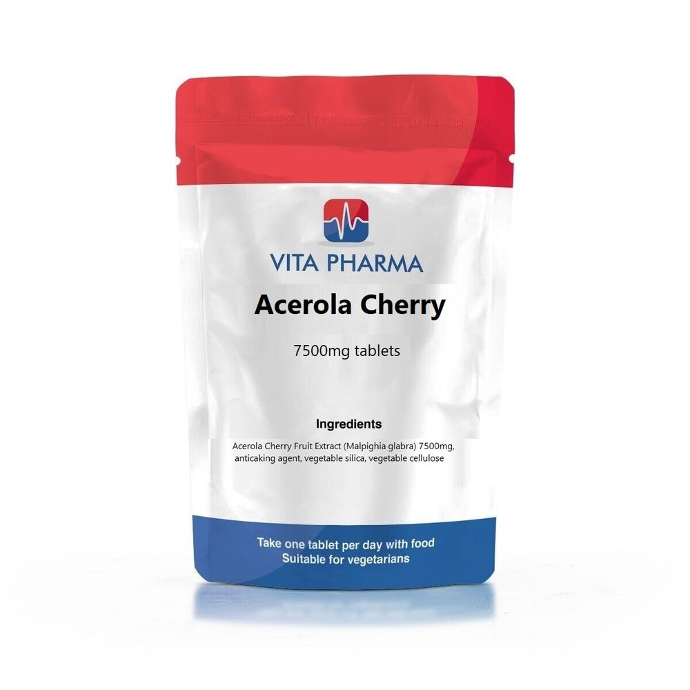 VITA PHARMA Acerola Cherry 7500mg 365 Tablets