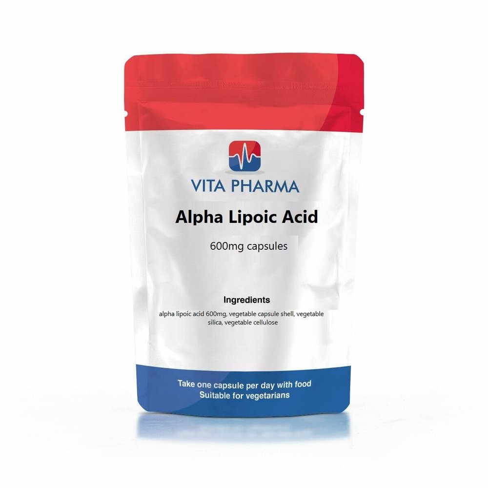 VITA PHARMA Alpha Lipoic Acid 600mg 60 Capsules