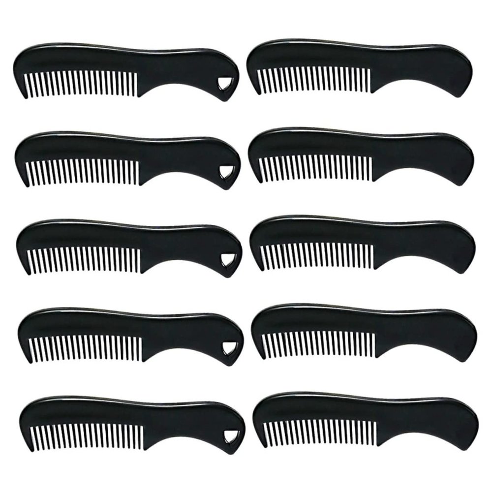 Angoily 10pcs Pocket Sized Comb for Men Beard Comb Mustache Hair Beard Grooming Styling