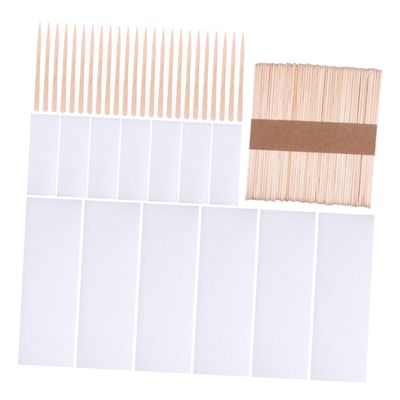 Mipcase 300pcs Hair Removal Kit Wax Strips Applicator Sticks for Face Body Eyebrows Salon Home Use