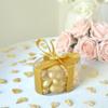 Wyeland Confectionery Luxury Milk Chocolate Hearts - For Wedding Favours, Anniversary, and Mothers Day - 30 Gold Hearts view 4