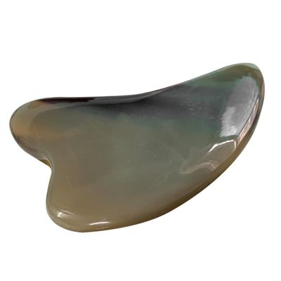 Gatuida Ox Horn Guasha Scraping Massage Tool for Face and Body with Wear Resistance and Micro-Circulation Improvement, Suitable for Foot and Wrist Massage