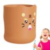 feveo Kids Toothbrush Cup - 300ml Bathroom Toothbrush Cup Kids Cartoon | Unbreakable Toothbrush Cup, Adorable Bathroom Accessories for Kids, Boys, Girls view 1