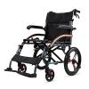 1 Pair 24 Inch Replacement Wheelchair Rear Wheels for Most Electric Wheelchairs, Non-Inflatable PU Solid Wheelchair Wheel Assembly with Keyway, 11/16" (17mm) Bearing view 2