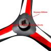 1 Pair 24 Inch Replacement Wheelchair Rear Wheels for Most Electric Wheelchairs, Non-Inflatable PU Solid Wheelchair Wheel Assembly with Keyway, 11/16" (17mm) Bearing view 4