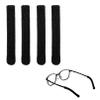 2 Pairs Eyeglass Ear Cushions,Knitting Cotton Fabric Anti-Slip Elastic Glasses Grips,Eyeglass Temple Tips Eyeglass Ear Pads,Knitted Cotton Anti Slip Temple Pads for Sunglasses Glasses Reading Glasses view 1