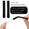 2 Pairs Eyeglass Ear Cushions,Knitting Cotton Fabric Anti-Slip Elastic Glasses Grips,Eyeglass Temple Tips Eyeglass Ear Pads,Knitted Cotton Anti Slip Temple Pads for Sunglasses Glasses Reading Glasses view 3