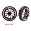 2 Pcs 9inch Wheelchair Rear Wheels Assembly, 215x50 Honeycomb Solid Rubber Wheelchair Replacement Wheel, Aluminum Rim for Most Electric Wheelchairs view 3
