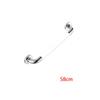 1Pcs Stainless Steel Bath Handrail Wall-Mounted Bathroom Safety Handle Anti Slip Grab for Toilet, Kitchen, Laundry Room(Flat Tube 58cm) view 2