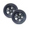 1 Pair 12 Inch Wheelchair Rear Wheels Assembly, 12x2.50 Honeycomb Solid Rubber Wheelchair Caster Wheels for Most Electric Wheelchairs with 15/32" (12mm) Bearings view 1