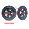 1 Pair 12 Inch Wheelchair Rear Wheels Assembly, 12x2.50 Honeycomb Solid Rubber Wheelchair Caster Wheels for Most Electric Wheelchairs with 15/32" (12mm) Bearings view 4