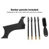 Beard Shaper, Professional Beard Shaping Tools with 4pcs Barber Pencil, Beard Template Guide and Beard Brush, Beard Shape Up Tool for Line Up & Edging, Gifts for Dad, Husband view 4