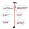 Folding Elderly Cane,Crutches for Adults,Non-Slip/Shock Absorption,Forearm Crutches,Mobility Aid for Elderly, Seniors & Handicap5 Stops Height Adjustable (Black) Star of Light view 3