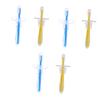 Healeved 3sets Umbrella-Shaped Toothbrush Bristle Training Brush for Boys and Girls Silicone Durable 2pcs*3 view 1