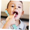 Healeved 2pcs Silicone Training Toothbrush Bristles for Boy Girl Boys and Girls Oral Care Protective Baffle for Year Old view 4