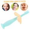 Healeved 3pcs Silicone Toothbrush for Boy Girl Boys and Girls Protective Baffle for Oral Care Training view 3