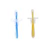 Healeved 4pcs Silicone Toothbrush for Boys and Girls Bristle Training Toothbrush Umbrella-Shaped Design for Toddlers for Oral Care view 2
