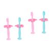 Healeved 4pcs Silicone Toothbrush Protective Baffle Manual Training Toothbrush for Boy Girl Boys and Girls Oral Care Bristles and Manual Use view 1