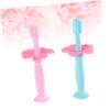 Healeved 4pcs Silicone Toothbrush Protective Baffle Manual Training Toothbrush for Boy Girl Boys and Girls Oral Care Bristles and Manual Use view 3