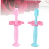 Healeved 4pcs Silicone Toothbrush Protective Baffle Manual Training Toothbrush for Boy Girl Boys and Girls Oral Care Bristles and Manual Use view 4