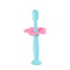 Healeved 6pcs Manual Boys and Girls Toothbrush Boy Girl Toothbrush Years Silicone Training Brush Safe Baffle First view 2