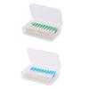 160Pcs/Box Interdental Brushes Silicone Interdental Brushes Ultra Tight Disposable Tooth Cleaner Brushes Silicone Toothpick Brush for Interdental Spaces Blue view 2