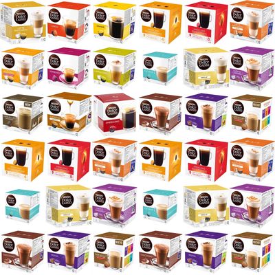 Buy 5 Boxes Compatible With Dolce Gusto Coffee Pods Pick Any 5 Boxes, Many blends Inc Latte,Espresso,Chococino,Cappuccino,Nesquik,Caramel,Mocha.Cafe au lait Intenso,Skinny,Kit Kat,Vanilla