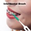 160Pcs Interdental Brushes Versatile Soft Polyvinyl Dental Picks Brush Picks for Teeth Teeth Brush Portable Disposable Toothpicks Cleaning Brush Teeth Cleaning Care Tools(Green) view 4