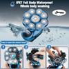 9D Electric Head Shaver for Bald Men, Upgraded 6-in-1 Wet/Dry Grooming Kit, Cordless Rechargeable Travel Gift view 3