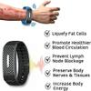 ARKEM Ultrasonic Body-Shaped Wristband, Electronic Ultrasonic Mosquito Repellent Bracelet, Intelligent Outdoor Field Anti-Mosquito Silicone Bracelet, Promote Blood Circulation-Blue view 4
