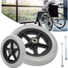 2 Pcs Front Wheel for Wheelchair Wheel Replacement Grey Solid Wheelchair Front Caster, 150 170 190mm for Wheelchair Accessories Parts Wear-Resistant and Non-Slip, Easy to Install view 1