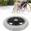 2 Pcs Front Wheel for Wheelchair Wheel Replacement Grey Solid Wheelchair Front Caster, 150 170 190mm for Wheelchair Accessories Parts Wear-Resistant and Non-Slip, Easy to Install view 4