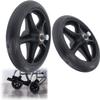 2 Pcs Wheelchair Caster Wheel, Manual Wheelchairs Front Wheels 6" 7" 8" Solid Hard Rubber Tire, Silence,Anti-wear & Non-Slip, Easy to Install for Wheelchairs, Rollators, Walkers view 1