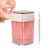 Aznever Tooth Care Picks - 200 Household Toothpicks with Dual Ends - Bendable Toothpicks with Transparent Box for Kitchen, Banquet, Restaurants, Schools view 1